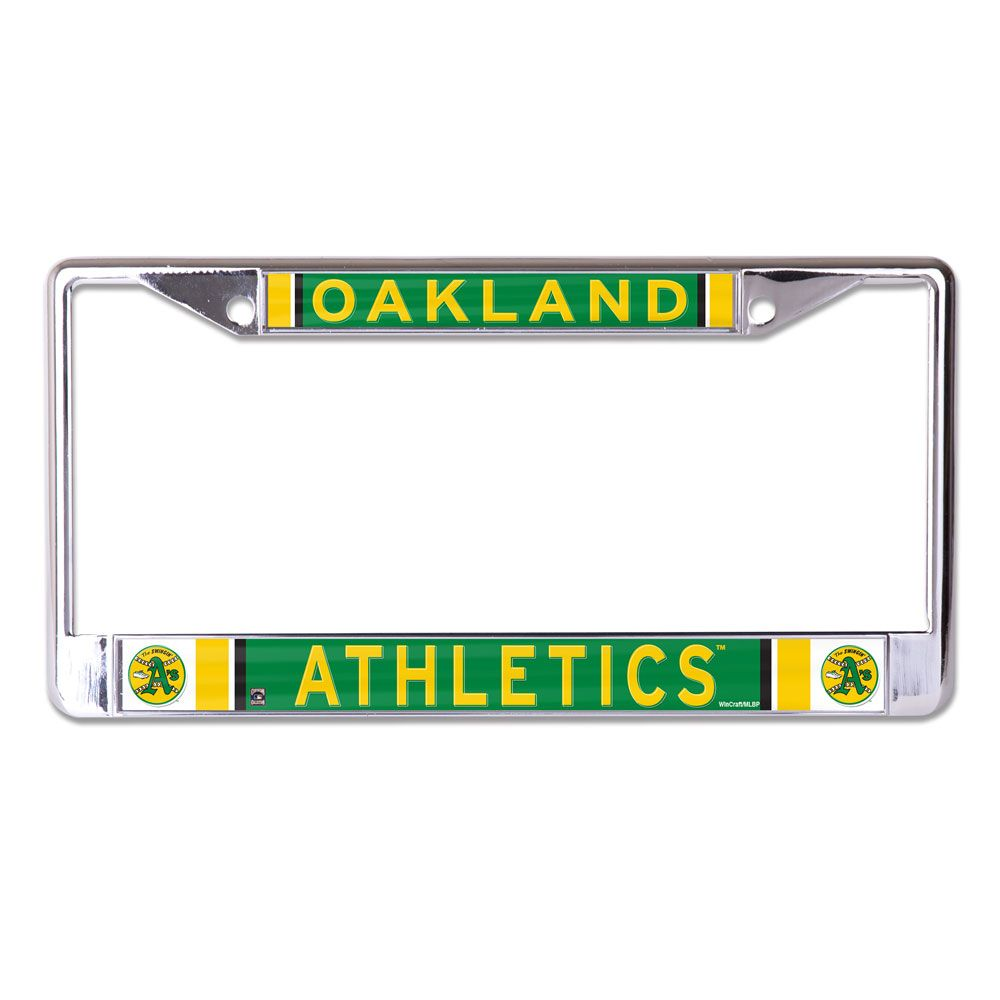 OAKLAND ATHLETICS LASER LICENSE PLATE FRAME - COOPERSTOWN