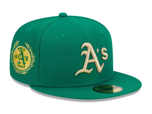 OAKLAND ATHLETICS LAUREL SIDE PATCH 59FIFTY FITTED