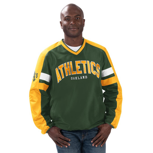 OAKLAND ATHLETICS MEN'S DRAFT PICK PULLOVER JACKET