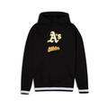ATHLETICS MEN'S LOGO SELECT PULLOVER HOODED SWEATSHIRT - BLACK