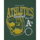 OAKLAND ATHLETICS MEN'S OLD SCHOOL SPORT T-SHIRT - GREEN