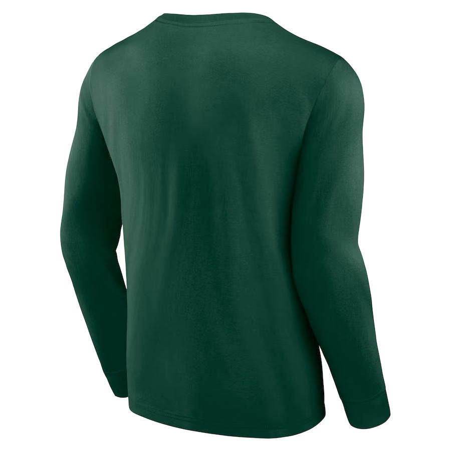 OAKLAND ATHLETICS MEN'S STRIKE THE GOAL LONG SLEEVE T-SHIRT - GREEN