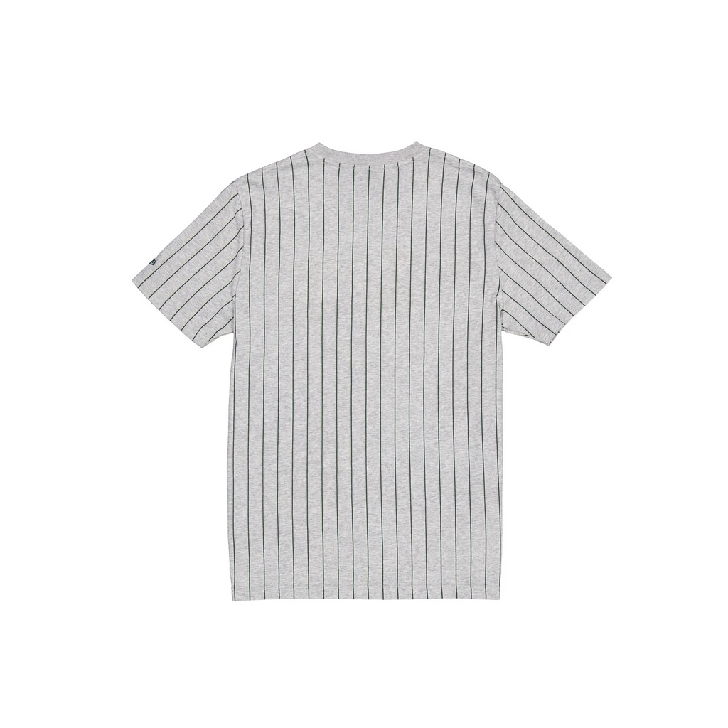 ATHLETICS MEN'S THROWBACK PINSTRIPE T-SHIRT - GRAY