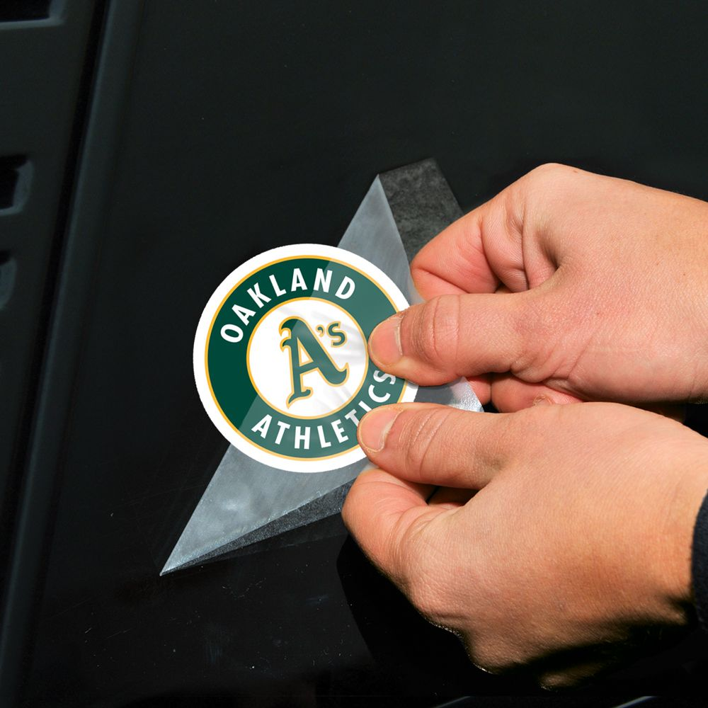 OAKLAND ATHLETICS PERFECT CUT 4"X 4" DECAL SET