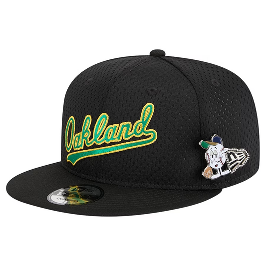 OAKLAND ATHLETICS POST-UP PIN 9FIFTY SNAPBACK