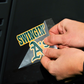 OAKLAND ATHLETICS SLOGAN PERFECT CUT 4"X 4" DECAL SET