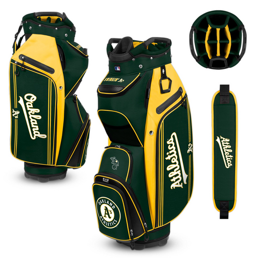 OAKLAND ATHLETICS TEAM EFFORT BUCKET III COOLER CART GOLF BAG