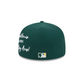 OAKLAND ATHLETICS TEAM VERBIAGE 59FIFTY FITTED HAT - GREEN