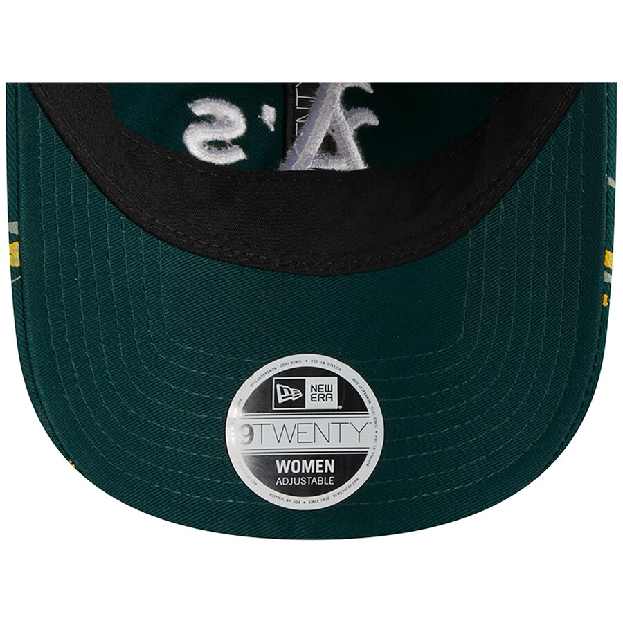 OAKLAND ATHLETICS WOMEN'S BLOOM 9TWENTY ADJUSTABLE HAT - GREEN