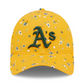 OAKLAND ATHLETICS WOMEN'S FLORAL 9TWENTY ADJUSTABLE HAT - GOLD