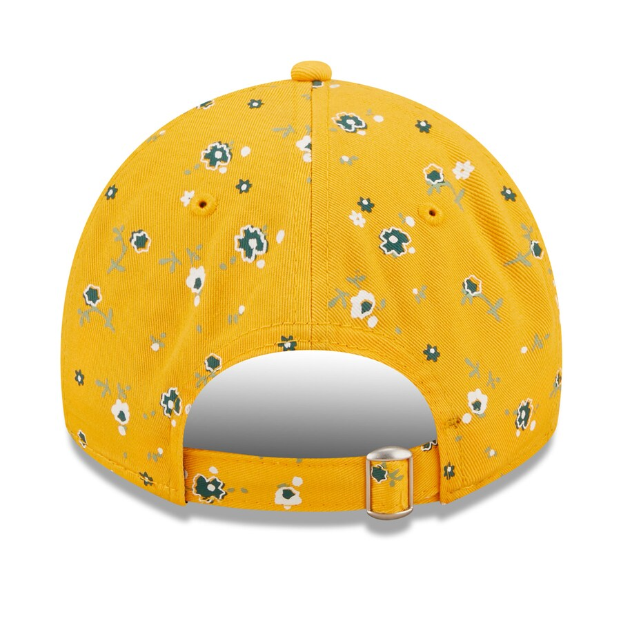 OAKLAND ATHLETICS WOMEN'S FLORAL 9TWENTY ADJUSTABLE HAT - GOLD