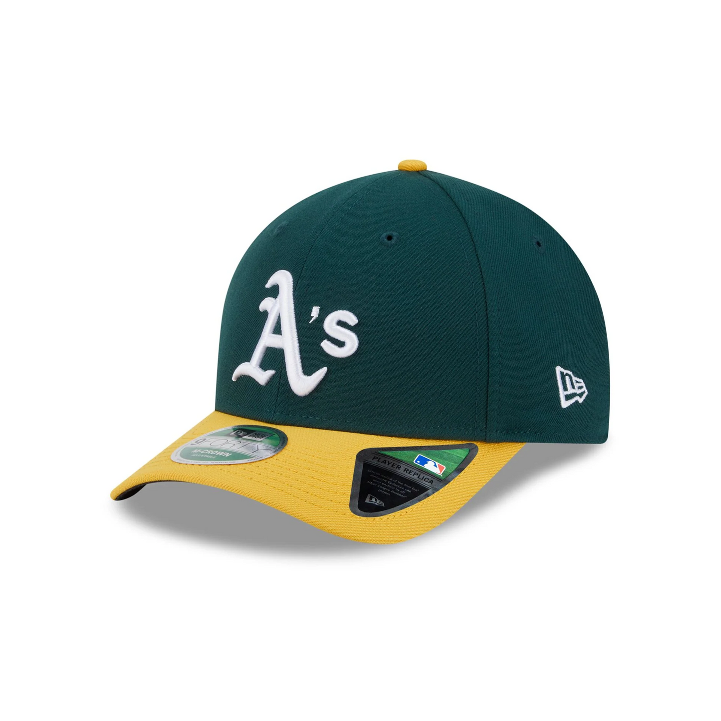 OAKLAND ATHLETICS YOUTH PLAYER REPLICA 9FORTY M-CROWN SNAPBACK ADJUSTABLE HAT - HOME