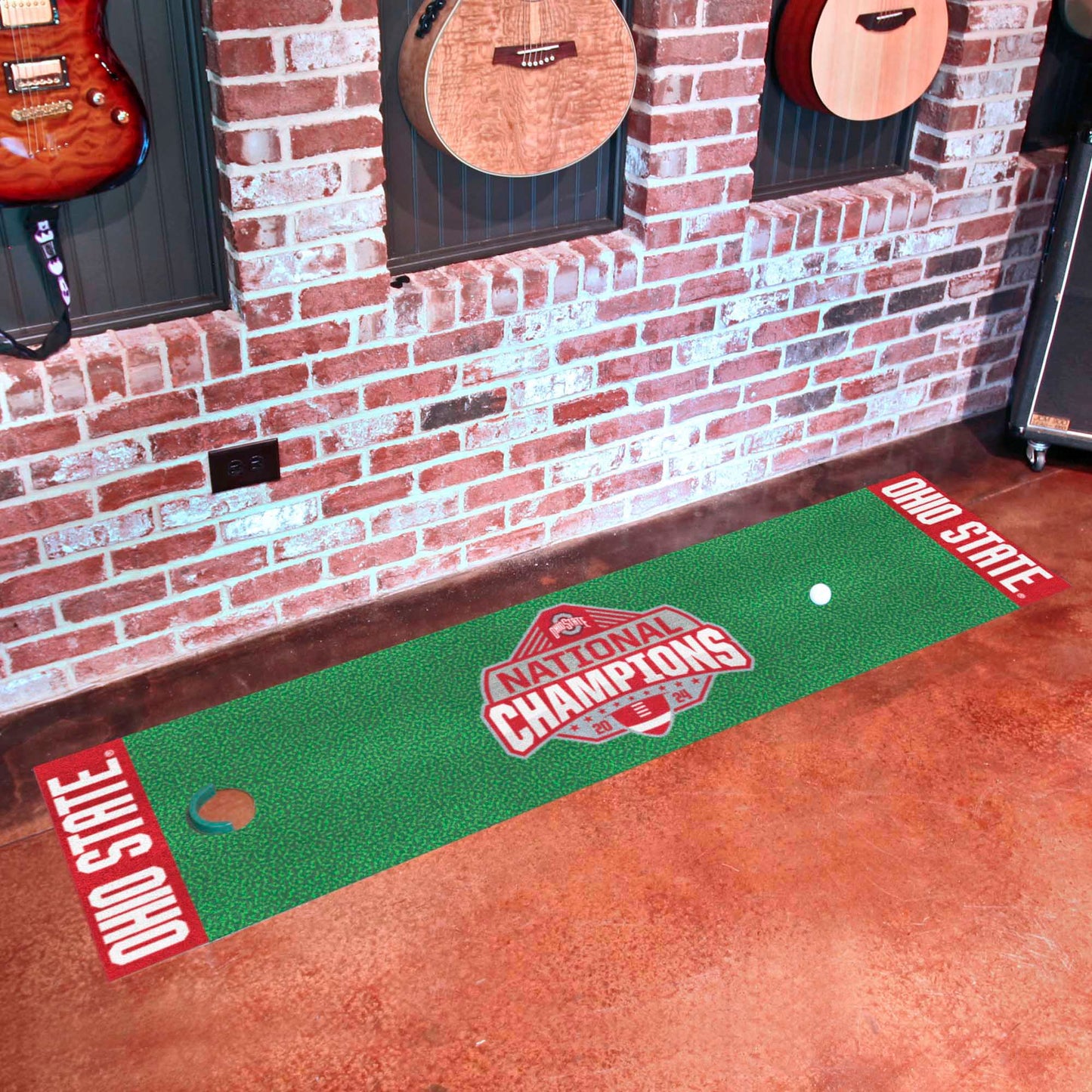 OHIO STATE BUCKEYES 2024 NCAA NATIONAL CHAMPIONS 18" X 72" PUTTING GREEN RUNNER