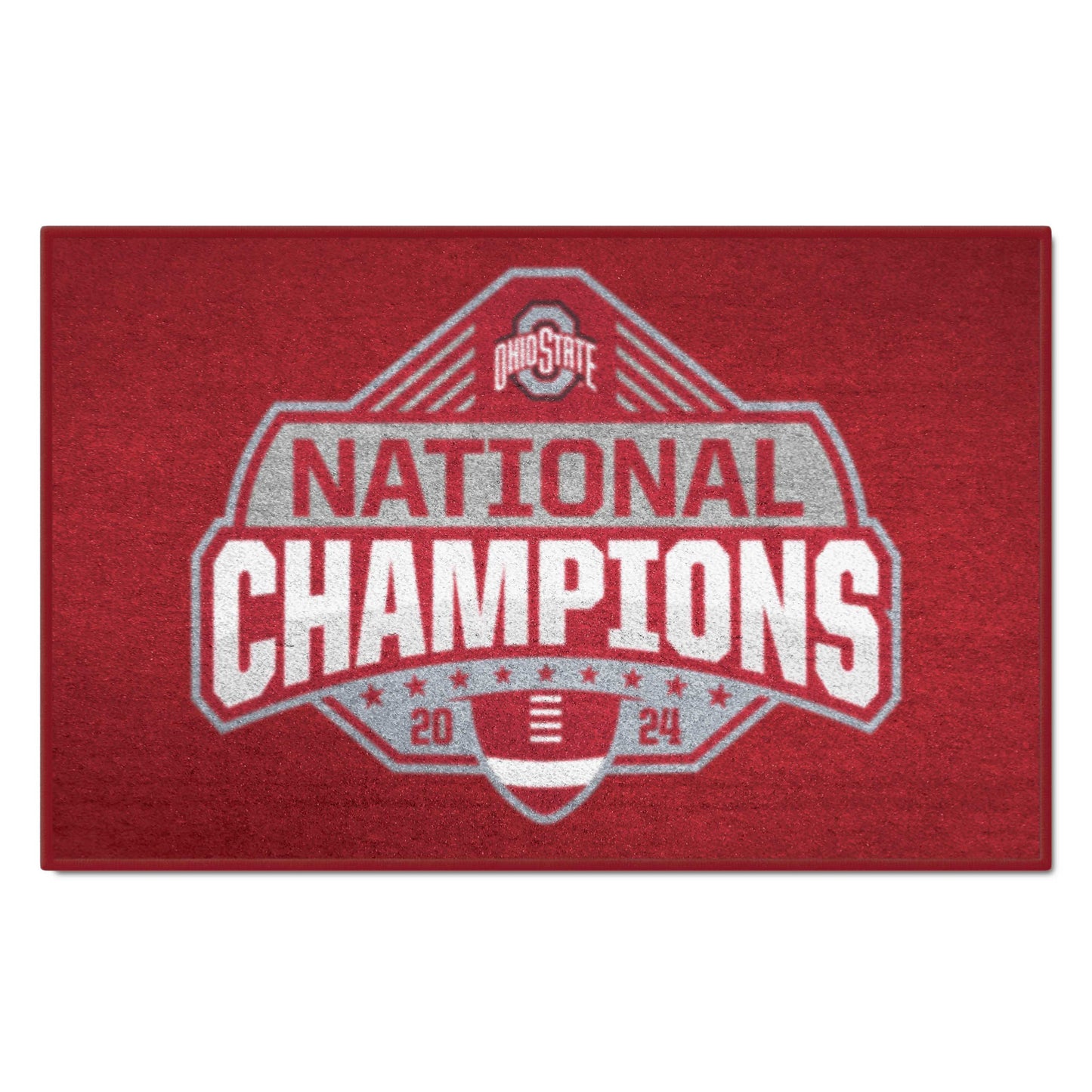 OHIO STATE BUCKEYES 2024 NCAA NATIONAL CHAMPIONS 19" X 30" STARTER RUG