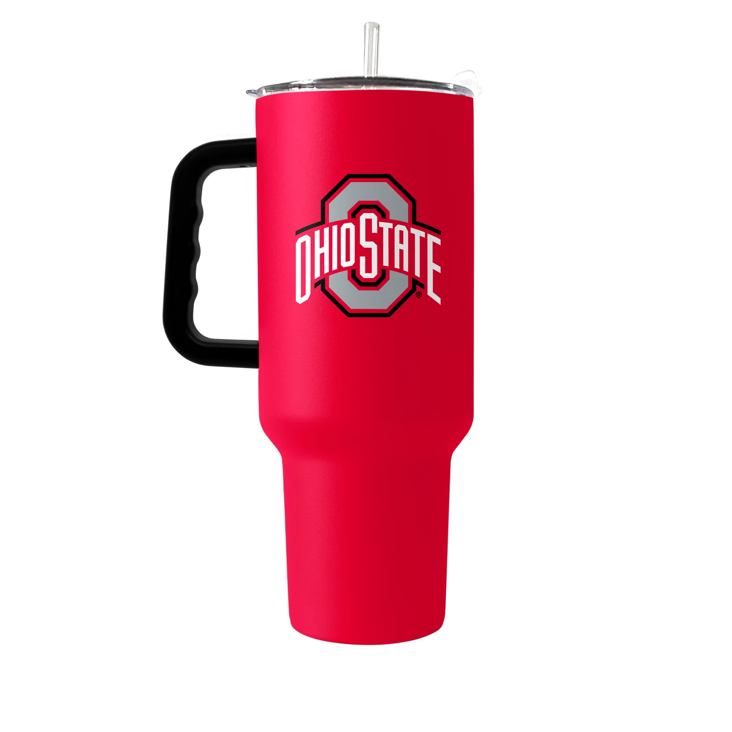 OHIO STATE BUCKEYES 40OZ. FLIPSIDE TRAVEL TUMBLER WITH HANDLE