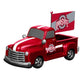 OHIO STATE BUCKEYES 9" RALLY TRUCK GARDEN STATUE WITH FLAG