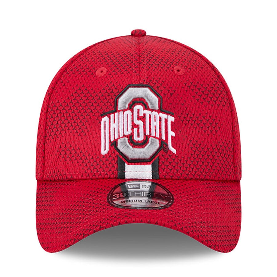 OHIO STATE BUCKEYES 2024 TEAM 39THIRTY FLEX FIT HAT - RED