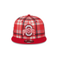 OHIO STATE BUCKEYES PLAID STATEMENT 9FIFTY SNAPBACK HAT