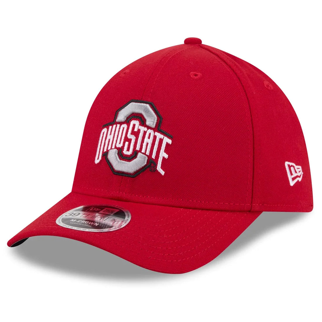 OHIO STATE BUCKEYES TEAM 39THIRTY M-CROWN FLEX FIT HAT - RED