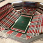OKLAHOMA SOONERS 25 LAYER 3D STADIUM LIGHTED END TABLE