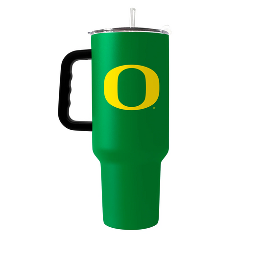 OREGON DUCKS 40OZ. FLIPSIDE TRAVEL TUMBLER WITH HANDLE