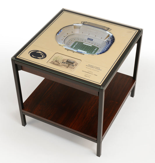 PENN STATE NITTANY LIONS 25 LAYER 3D STADIUM LIGHTED END TABLE