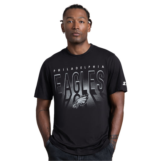 PHILADELHIA EAGLES MEN'S G-III BY CARL BANKS BACKLIT T-SHIRT - BLACK