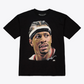 PHILADELPHIA 76ERS ALLEN IVERSON MEN'S MITCHELL & NESS REAL BIG FACE T-SHIRT - BLACK