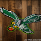 PHILADELPHIA EAGLES "1987" 3D VINTAGE METAL WALL ART - 30" X 17"
