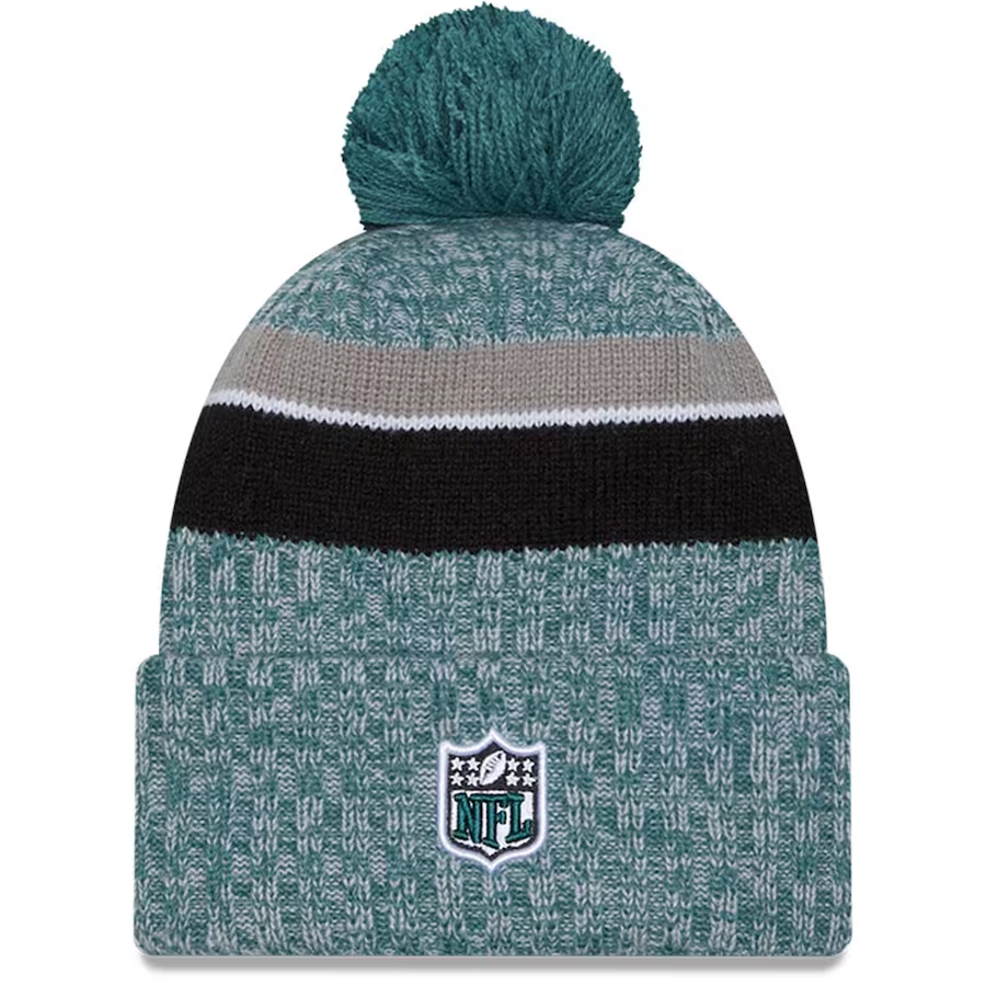 PHILADELPHIA EAGLES 2023 NFL SIDELINE CUFFED KNIT WITH POM