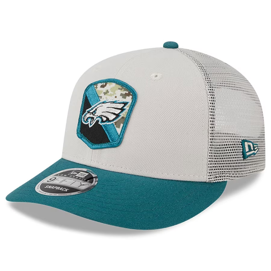 PHILADELPHIA EAGLES 2023 SALUTE TO SERVICE LOW PROFILE 9FIFTY SNAPBACK