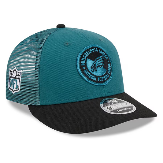 PHILADELPHIA EAGLES 2023 SIDELINE LOW PROFILE 9FIFTY SNAPBACK HAT