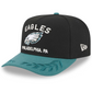 PHILADELPHIA EAGLES 2025 NFL DRAFT 9FIFTY A-FRAME SNAPBACK HAT - BLACK/GREEN