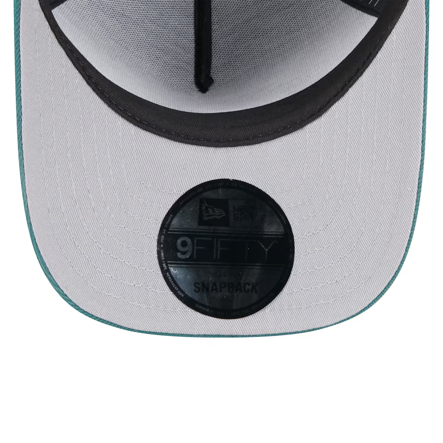 PHILADELPHIA EAGLES 2025 NFL DRAFT 9FIFTY A-FRAME SNAPBACK HAT - BLACK/GREEN