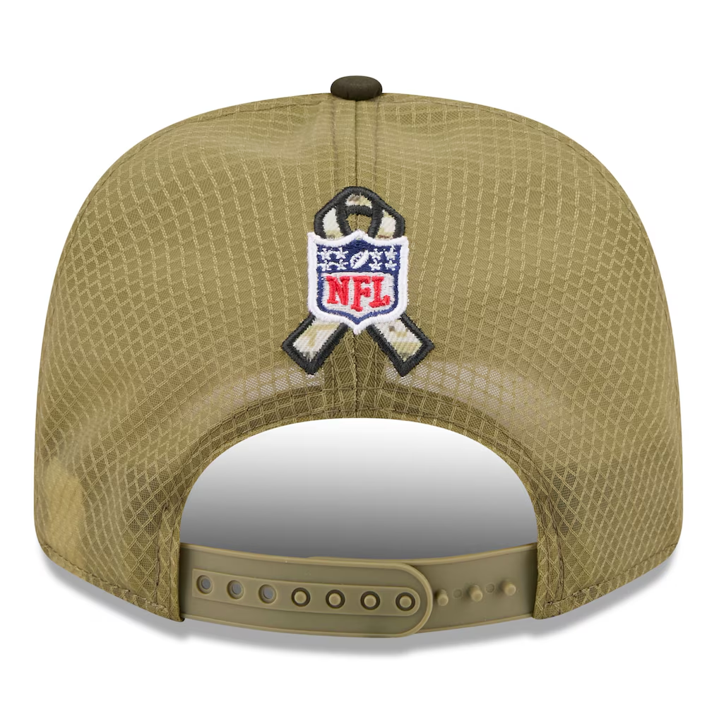 PHILADELPHIA EAGLES 2025 NFL SALUTE TO SERVICE 9SEVENTY ADJUSTABLE HAT - GREEN