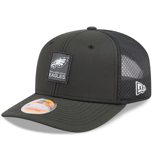 PHILADELPHIA EAGLES 2025 NFL SIDELINE 9SEVENTY STRETCH-SNAP ADJUSTABLE HAT - BLACK