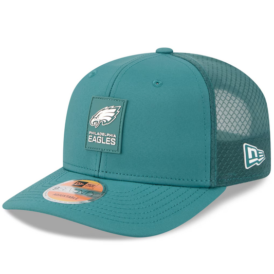 PHILADELPHIA EAGLES 2025 NFL SIDELINE 9SEVENTY STRETCH-SNAP ADJUSTABLE HAT - GREEN