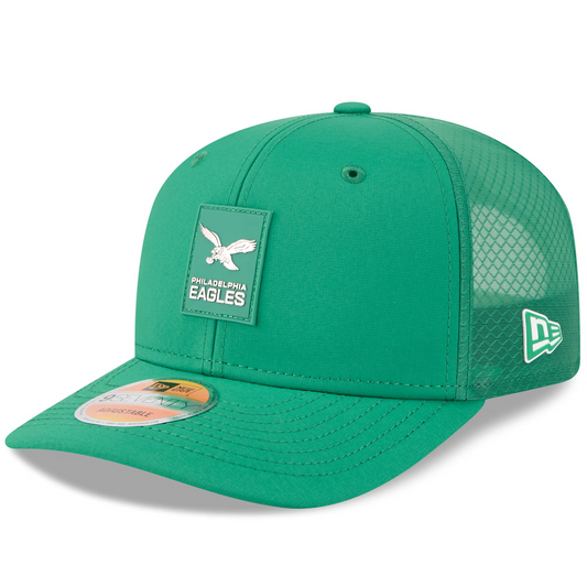 PHILADELPHIA EAGLES 2025 NFL SIDELINE RETRO 9SEVENTY STRETCH-SNAP ADJUSTABLE HAT - KELLY GREEN