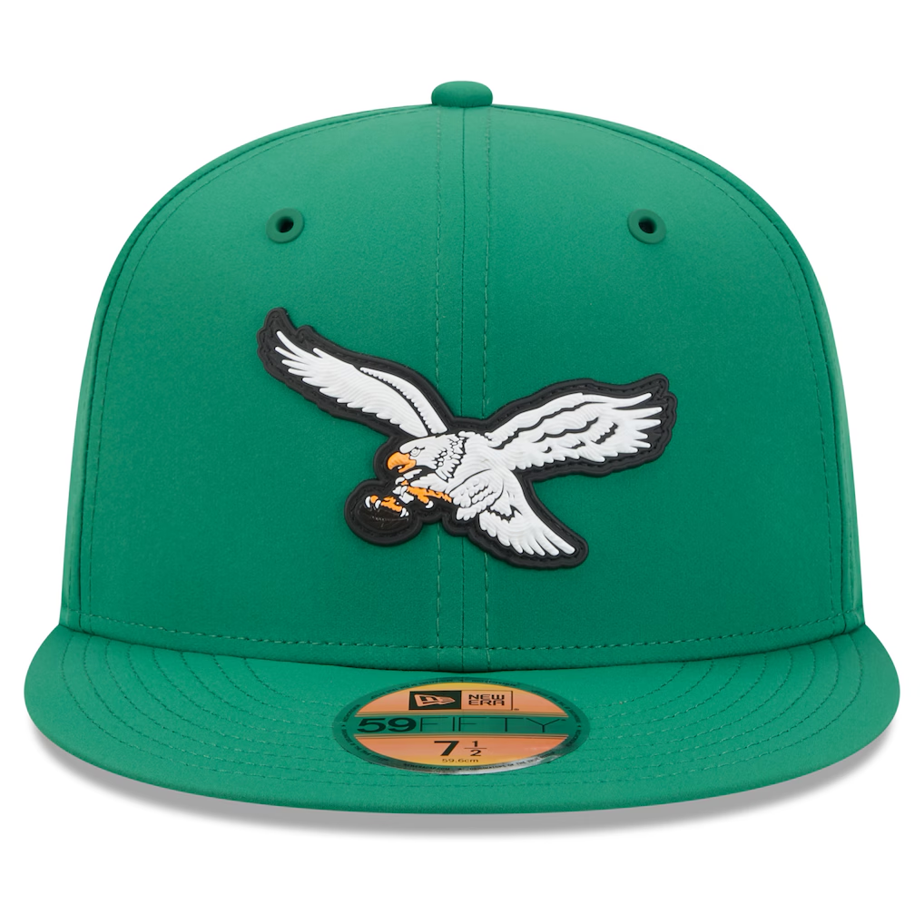 PHILADELPHIA EAGLES 2026 NFL SIDELINE RETRO 59FIFTY FITTED HAT - KELLY GREEN