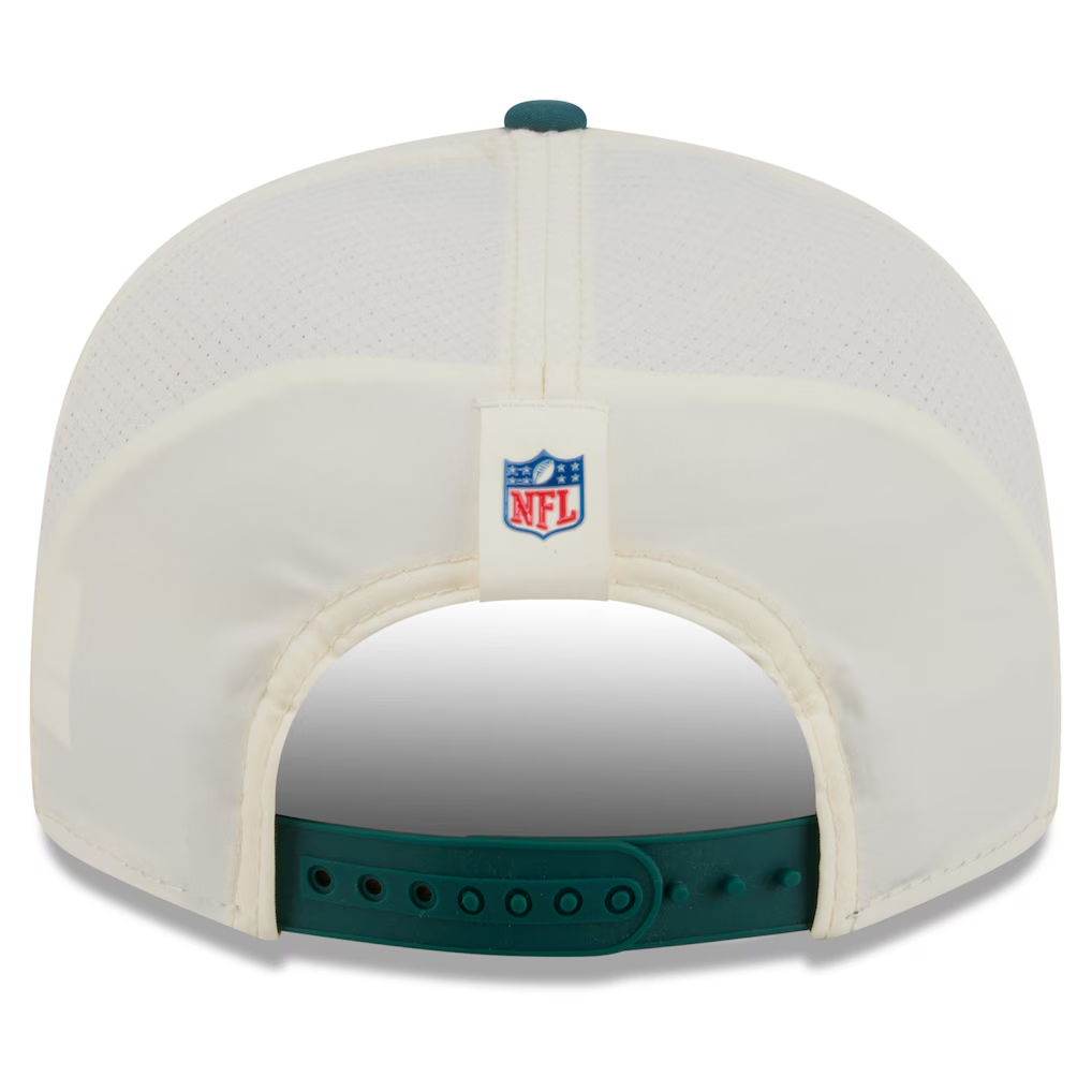 PHILADELPHIA EAGLES 2026 NFL TRAINING CAMP 9FIFTY SNAPBACK HAT - CHROME WHITE/GREEN
