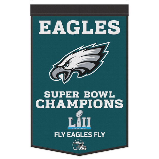 PHILADELPHIA EAGLES 24" X 38" CELEBRATION WOOL BANNER