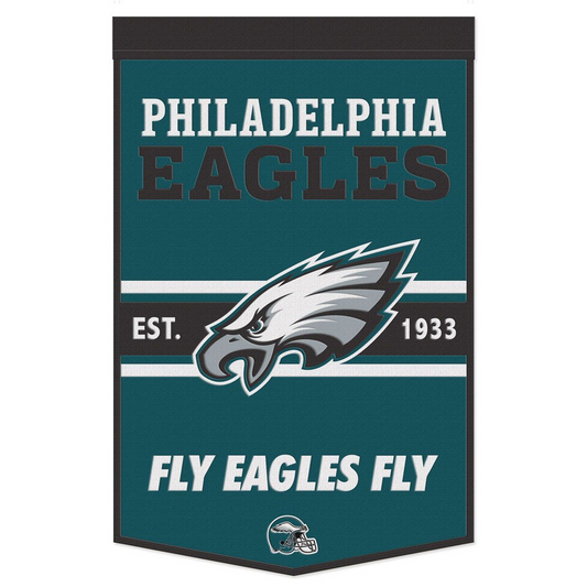 PHILADELPHIA EAGLES 24"X38" SLOGAN WOOL BANNER