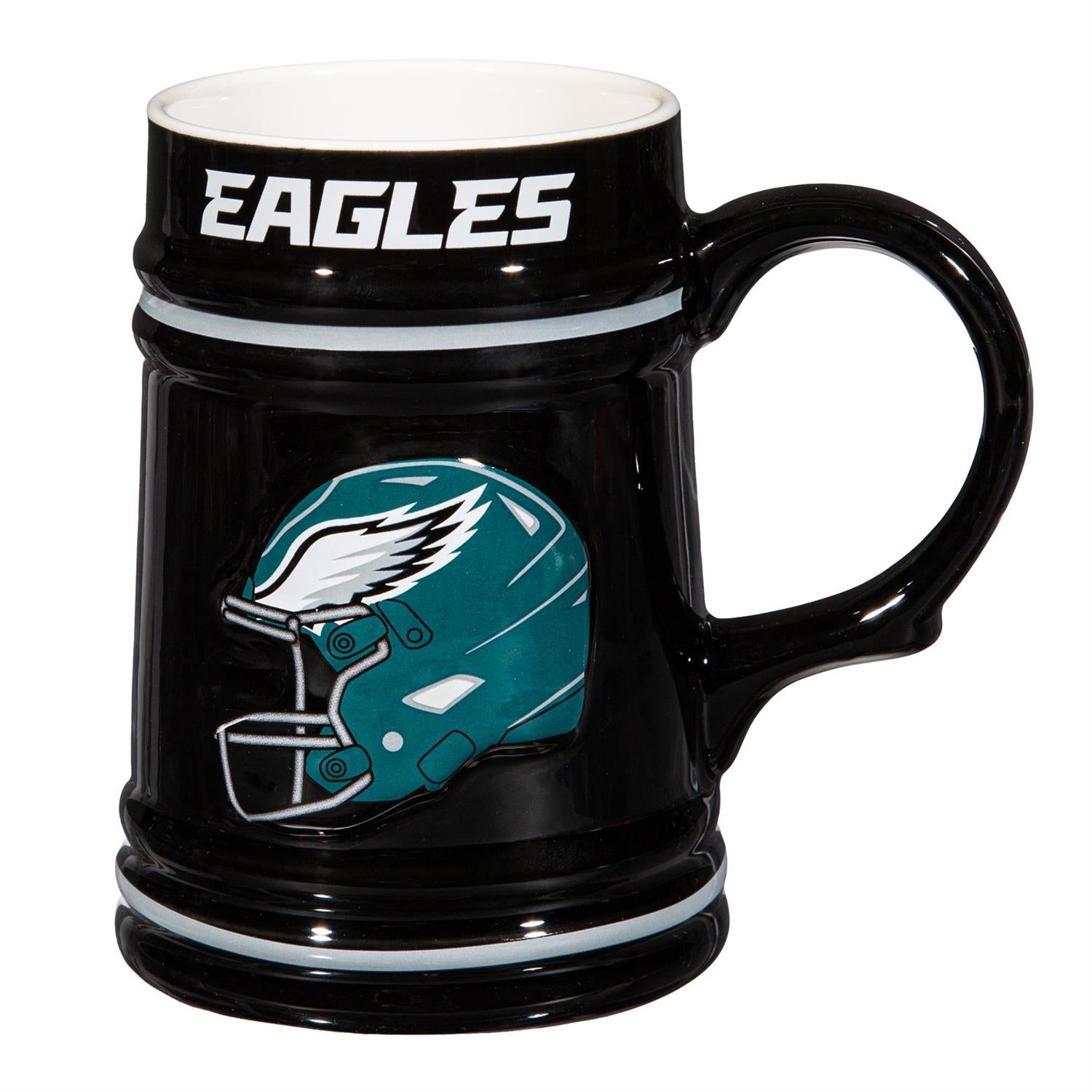 PHILADELPHIA EAGLES 24OZ CERAMIC STEIN CUP WITH GIFT BOX