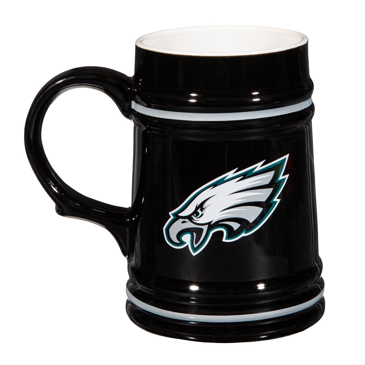 PHILADELPHIA EAGLES 24OZ CERAMIC STEIN CUP WITH GIFT BOX