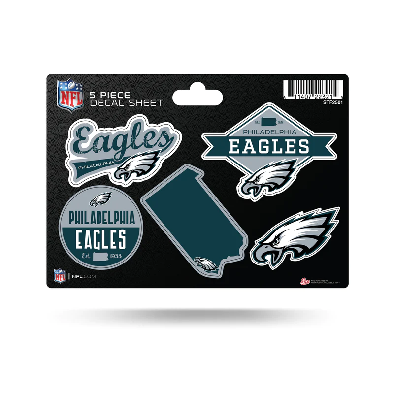 PHILADELPHIA EAGLES 5-PIECE STICKER SHEET