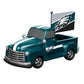 PHILADELPHIA EAGLES 9" RALLY TRUCK GARDEN STATUE WITH FLAG