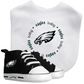 PHILADELPHIA EAGLES BABY 2-PIECE BIB AND PRE-WALKERS GIFT SET