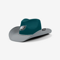 PHILADELPHIA EAGLES FOCO TWO TONE COWBOY HAT - GREEN/GREY