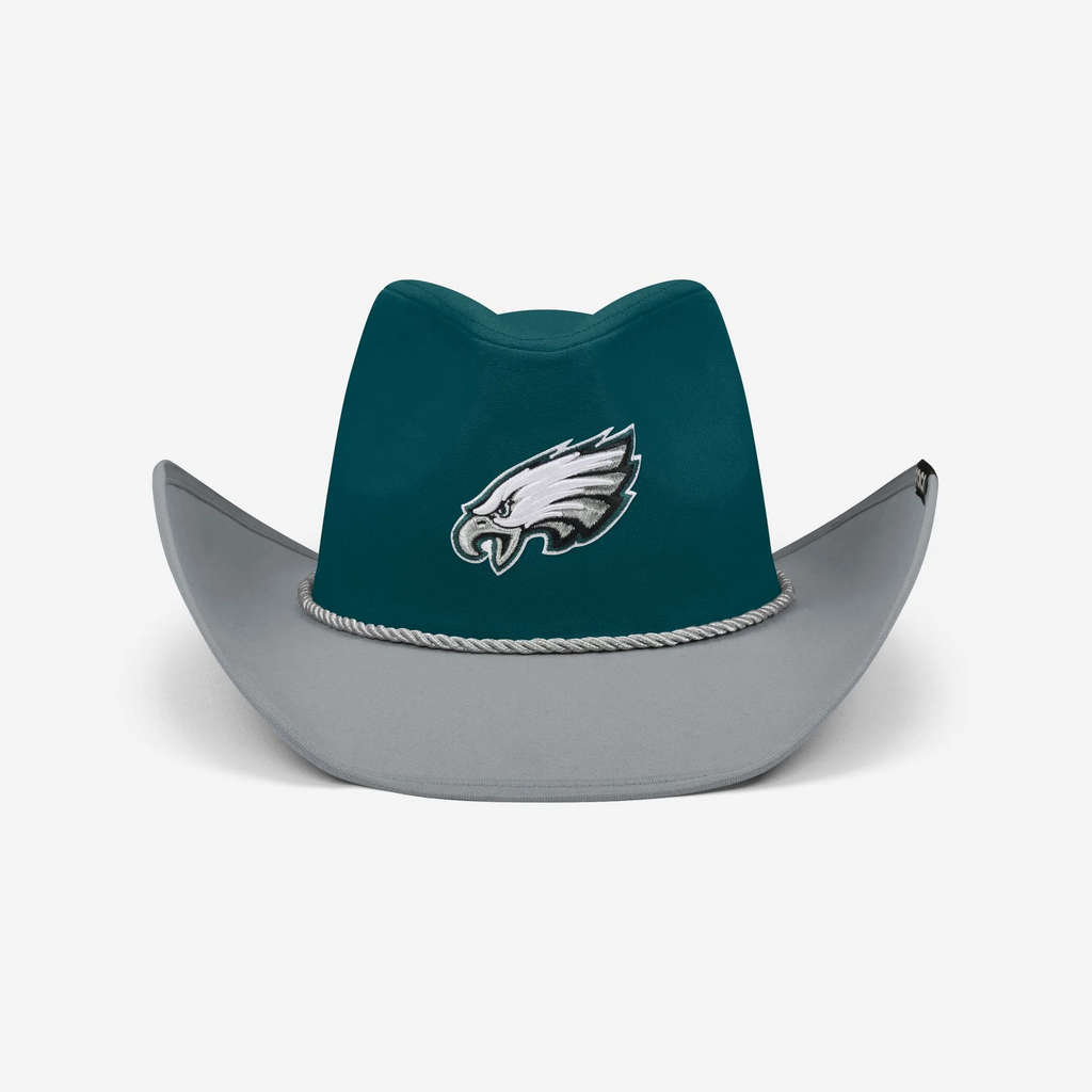 PHILADELPHIA EAGLES FOCO TWO TONE COWBOY HAT - GREEN/GREY