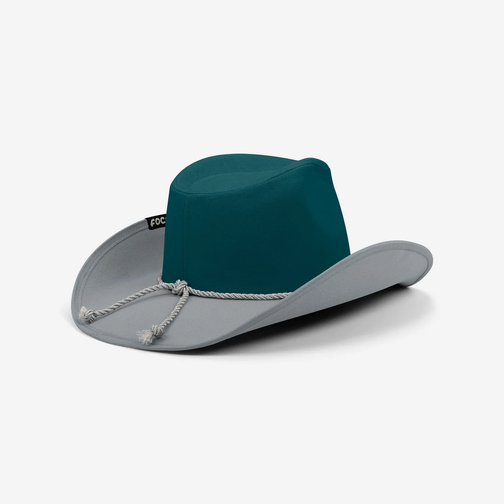 PHILADELPHIA EAGLES FOCO TWO TONE COWBOY HAT - GREEN/GREY